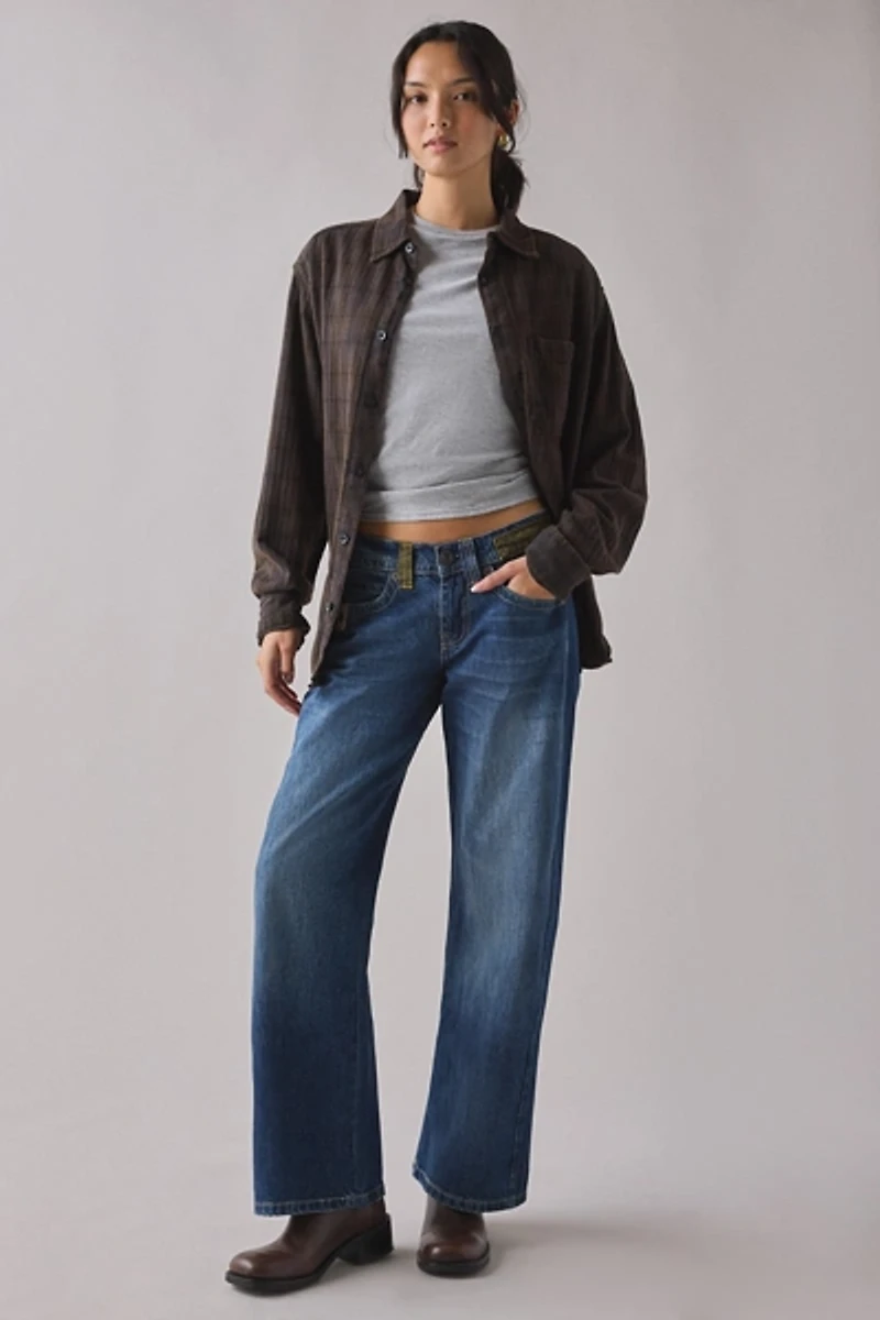 BDG Kayla Utility Stamped Low-Rise Jean