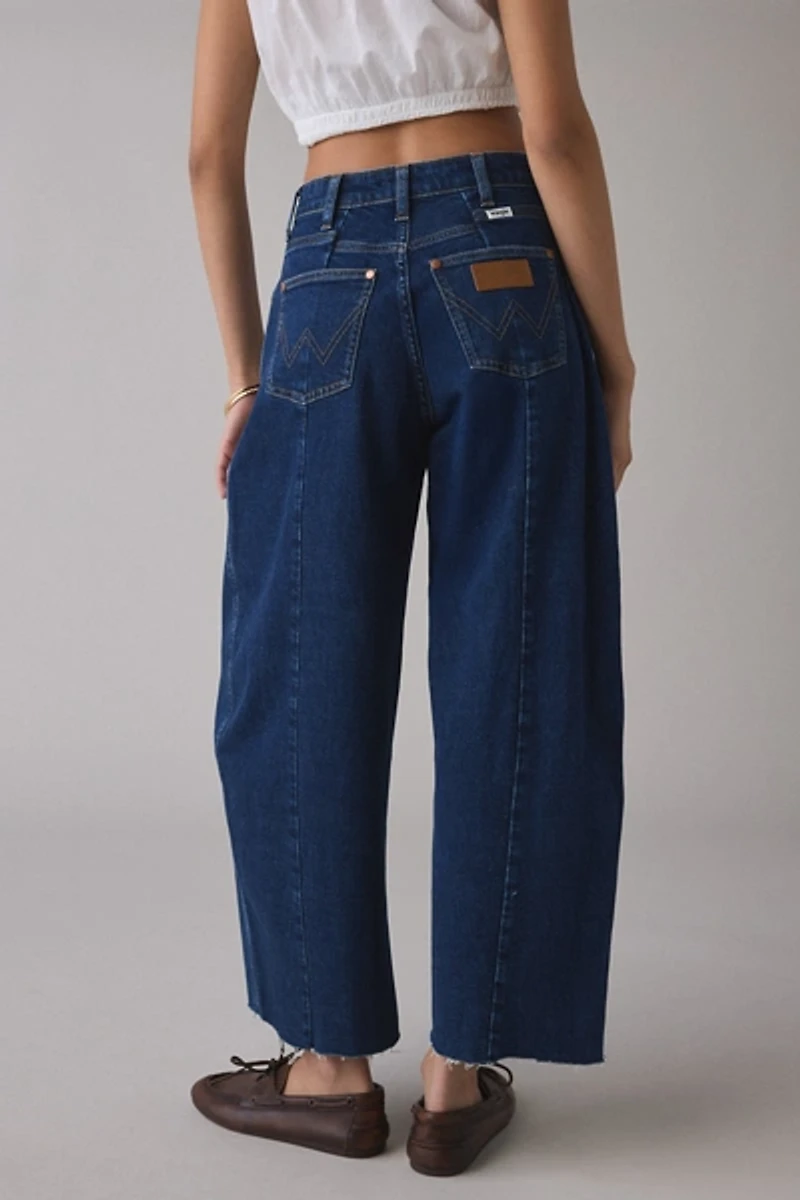 Wrangler Cowboy Denim Delight Mid-Rise Barrel Jean