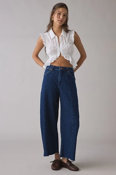 Wrangler Cowboy Denim Delight Mid-Rise Barrel Jean