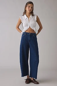 Wrangler Cowboy Denim Delight Mid-Rise Barrel Jean