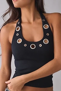 UO Shelby Grommet Halter Top