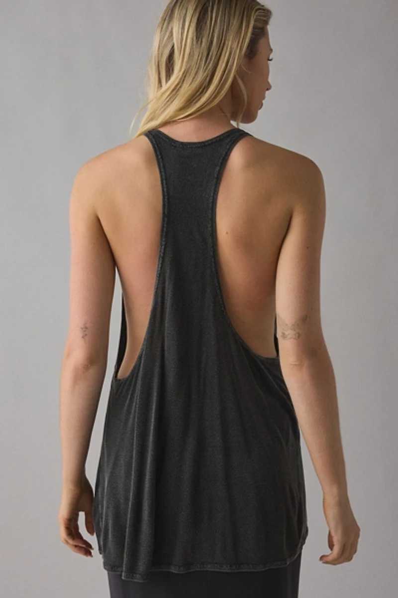 BDG Bowery Reese Jersey Knit Relaxed Racerback Tank Top