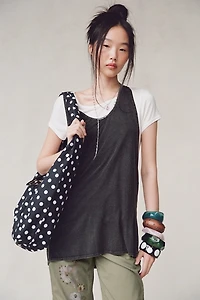 BDG Bowery Reese Jersey Knit Relaxed Racerback Tank Top