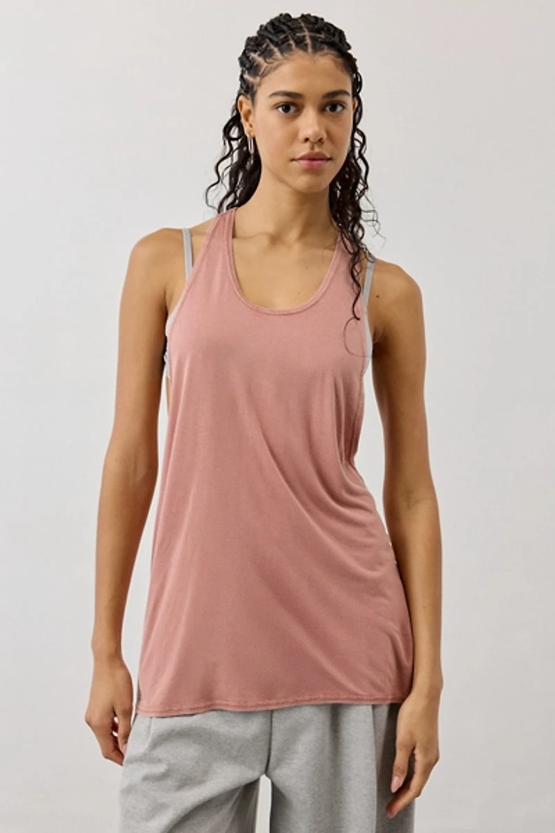BDG Bowery Reese Jersey Knit Relaxed Racerback Tank Top