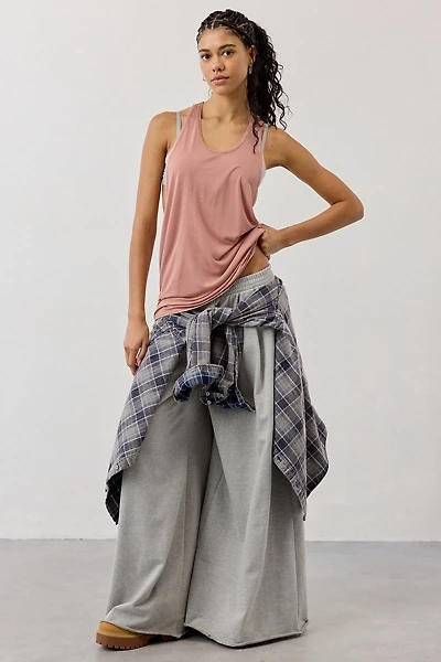 BDG Bowery Reese Jersey Knit Relaxed Racerback Tank Top