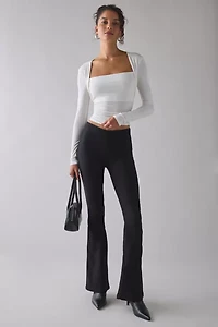 UO Claire Cropped Long Sleeve Shrug Top