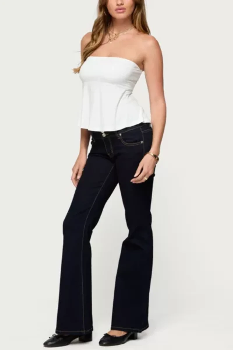 Edikted Beaux Strapless Babydoll Top