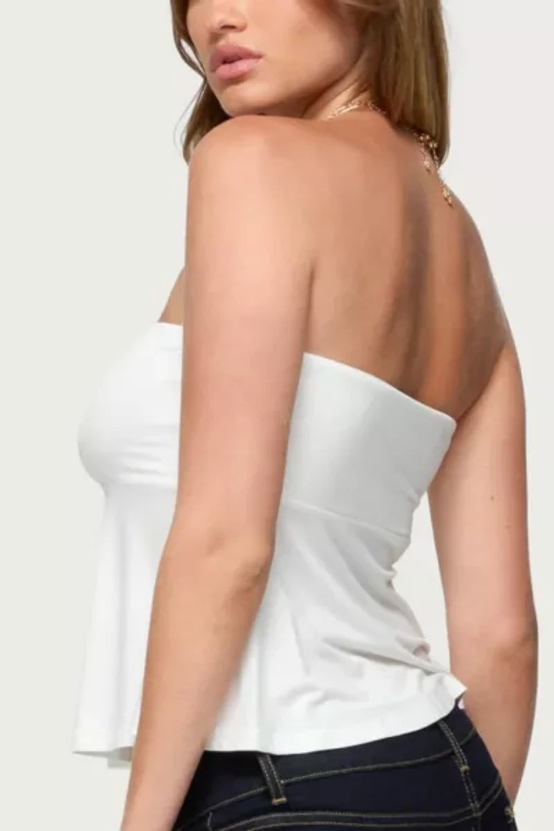 Edikted Beaux Strapless Babydoll Top