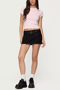 Edikted Lorenzo Polka Dot T Shirt