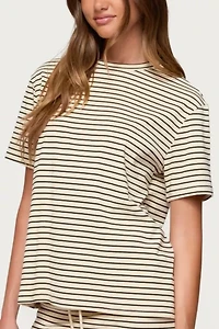 Edikted Brena Striped Oversized T Shirt