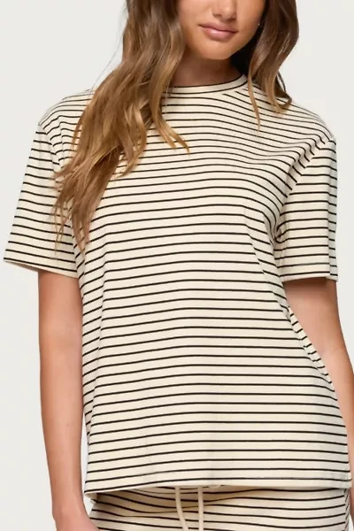 Edikted Brena Striped Oversized T Shirt