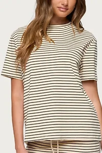 Edikted Brena Striped Oversized T Shirt
