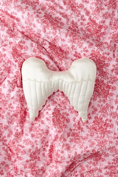 Angel Wing Satin Throw Pillow