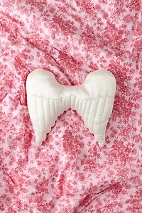 Angel Wing Satin Throw Pillow