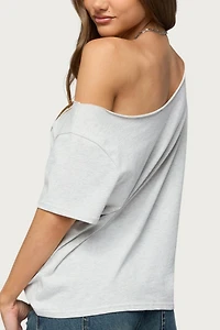 Edikted Hawaiian Babe Off Shoulder T Shirt