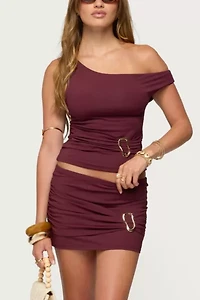 Edikted Kenia Abstract Ring Off Shoulder Top