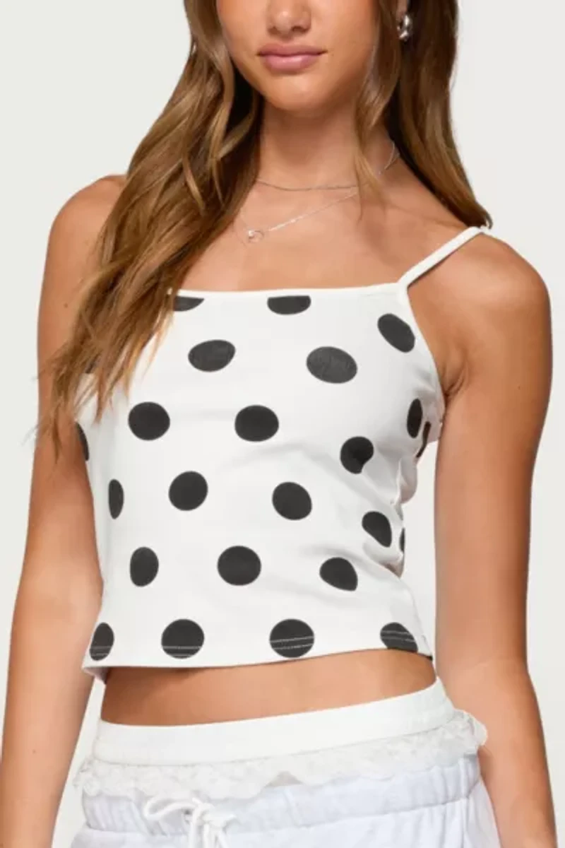 Edikted Lynne Polka Dot Tank Top