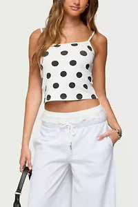 Edikted Lynne Polka Dot Tank Top