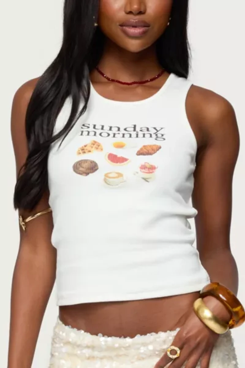 Edikted Sunday Morning Tank Top