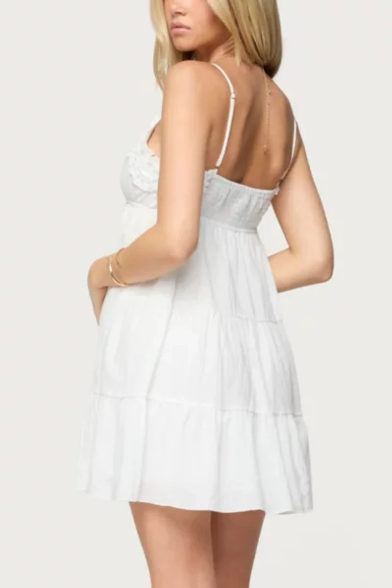 Edikted Bianca Ruffle Tiered Babydoll Dress