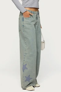 Edikted Trish Stars Low Rise Jean