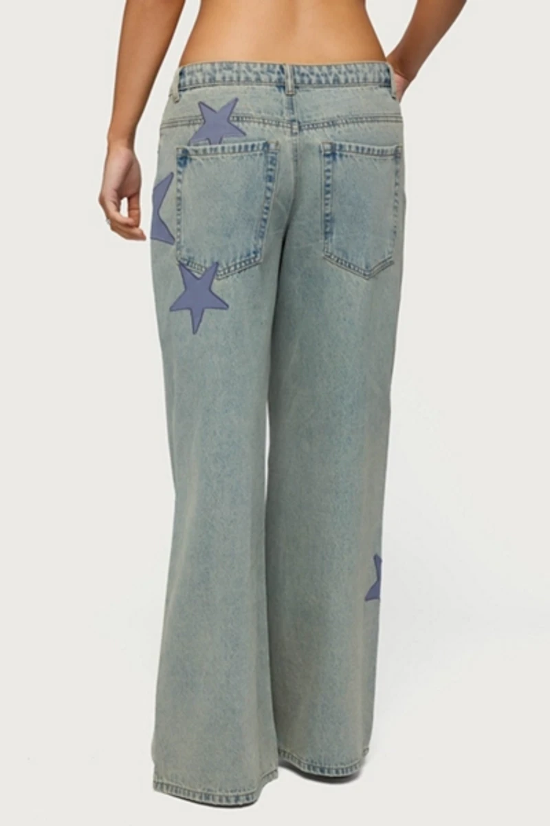 Edikted Trish Stars Low Rise Jean