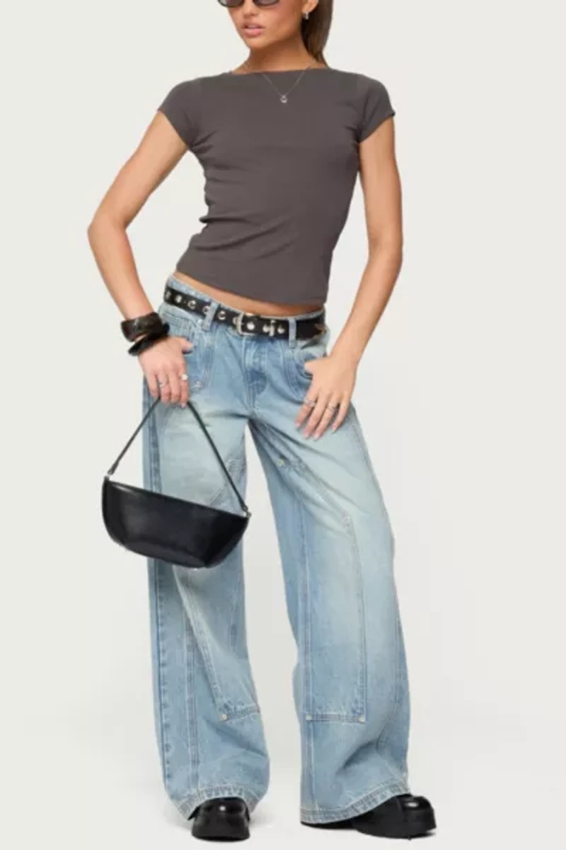 Edikted Dema Western Low Rise Jeans