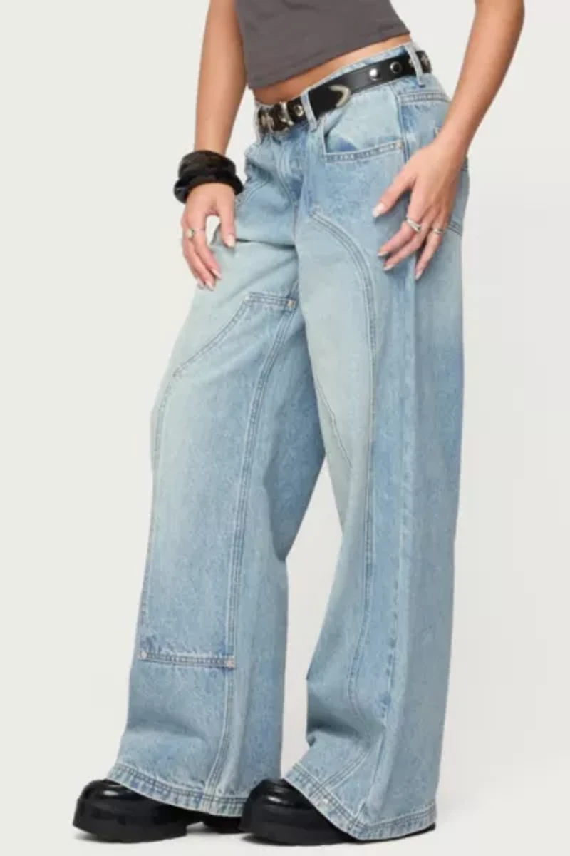 Edikted Dema Western Low Rise Jeans