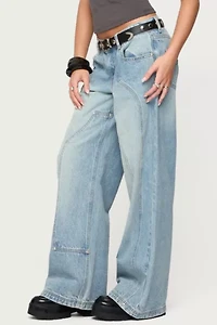 Edikted Dema Western Low Rise Jeans