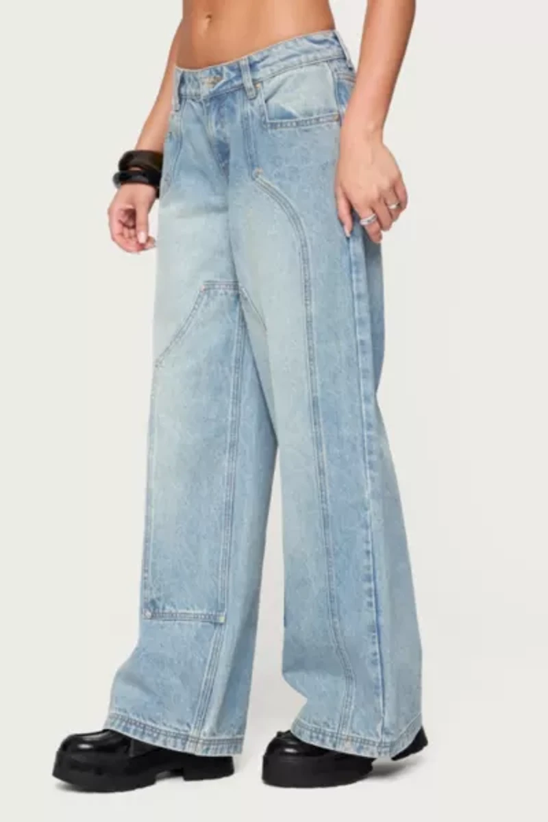 Edikted Dema Western Low Rise Jeans
