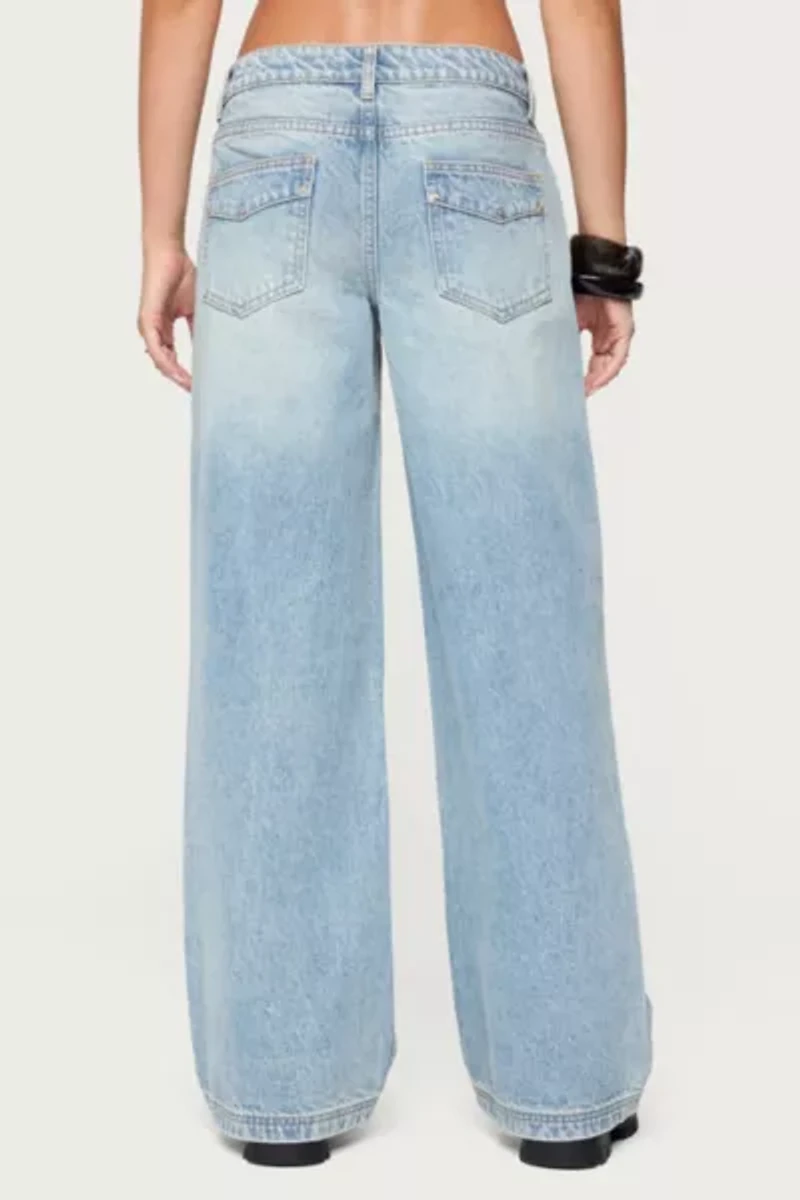 Edikted Dema Western Low Rise Jeans