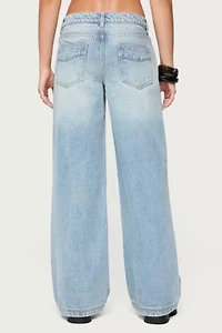 Edikted Dema Western Low Rise Jeans
