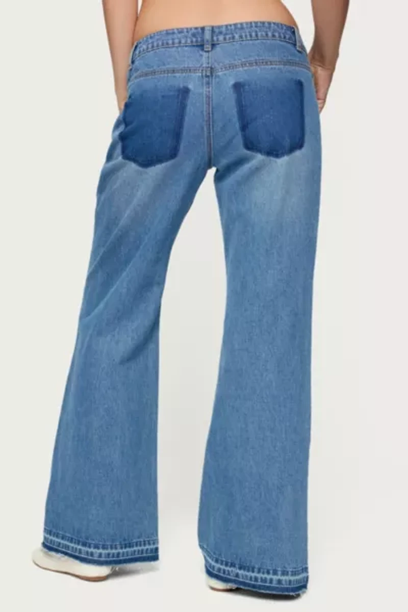 Edikted Nerissa Low Rise Flared Jeans