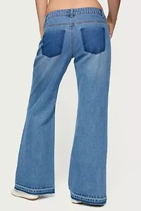 Edikted Nerissa Low Rise Flared Jeans