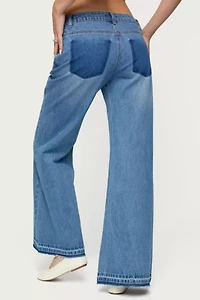 Edikted Nerissa Low Rise Flared Jeans