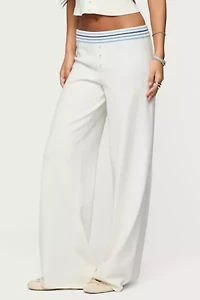 Edikted Miya Stripey Knit Pants