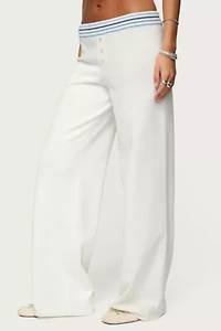 Edikted Miya Stripey Knit Pants
