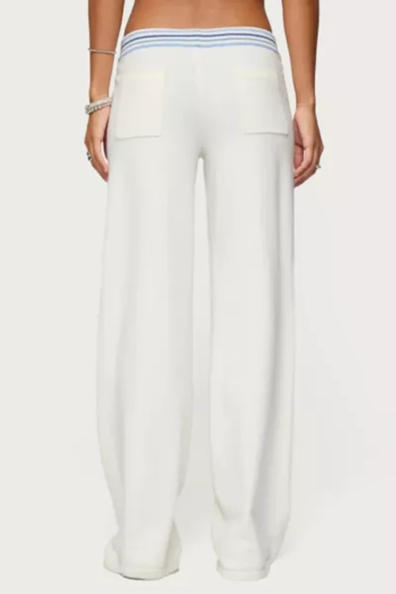 Edikted Miya Stripey Knit Pants