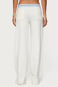 Edikted Miya Stripey Knit Pants