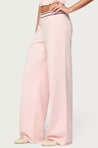 Edikted Miya Stripey Knit Pants