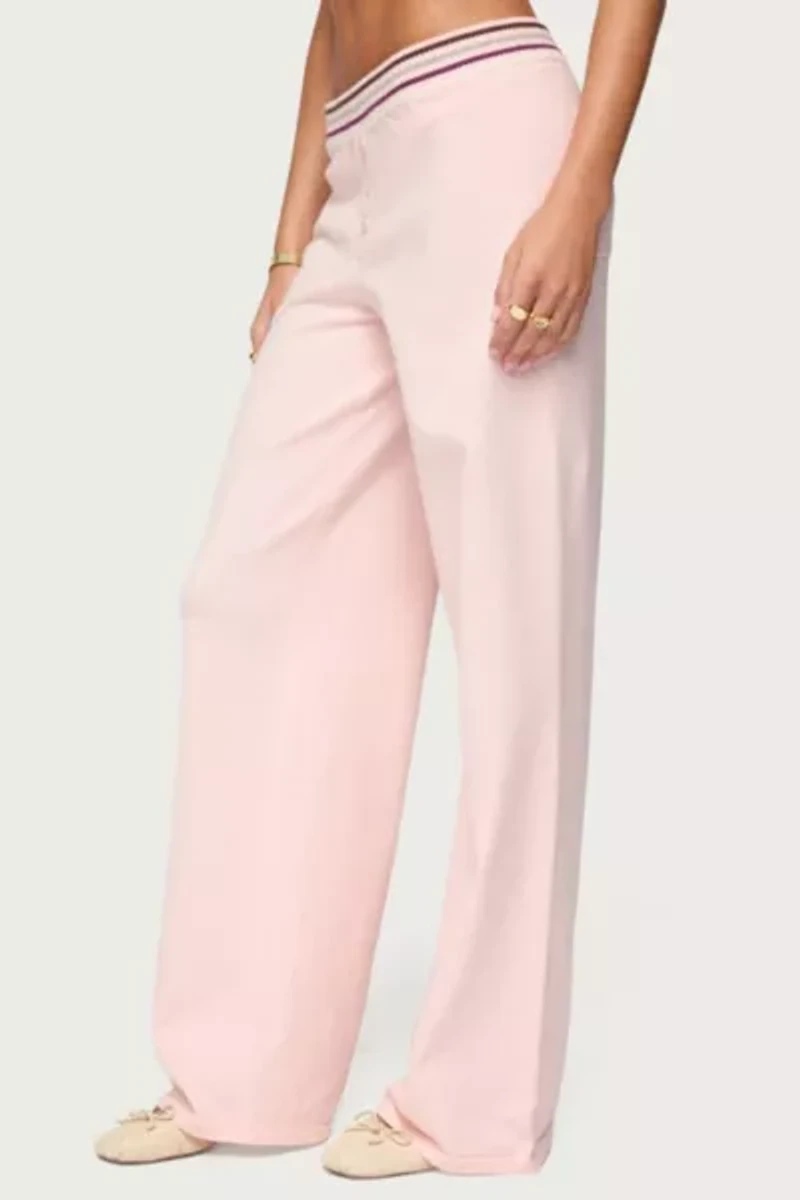 Edikted Miya Stripey Knit Pants