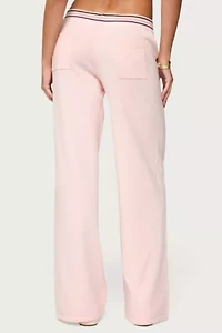 Edikted Miya Stripey Knit Pants