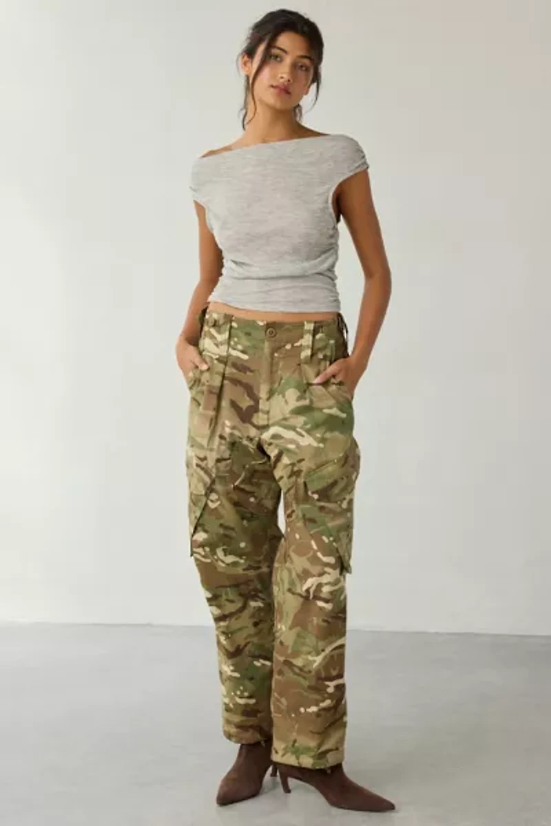 Vintage By UO Baggy Camo Pant