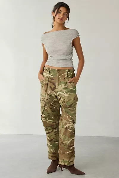 Vintage By UO Baggy Camo Pant
