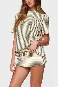 Edikted Brena Striped Mini Skort