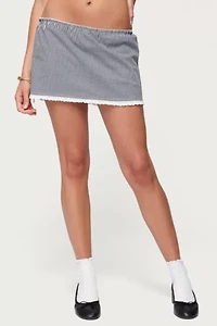 Edikted Paige Gingham Mini Skort