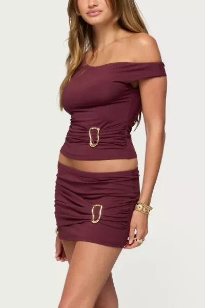 Edikted Kenia Abstract Ring Mini Skirt