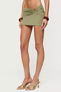 Edikted Billey Metal Ring Mini Skirt