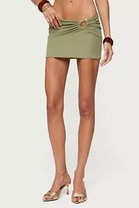 Edikted Billey Metal Ring Mini Skirt