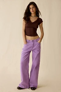 Wrangler Worldwide Ultra Soft Mid-Rise Wide Leg Jeans